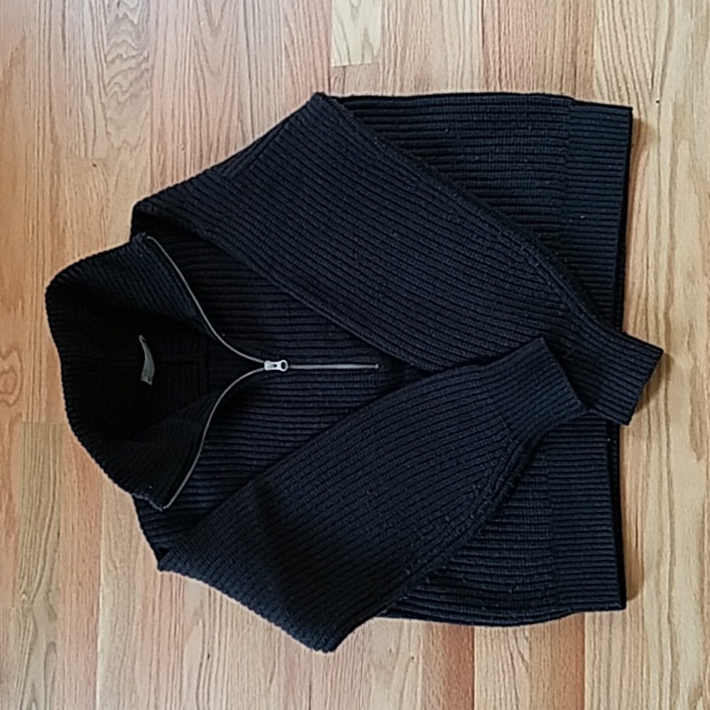 Everlane Felted Merino half zip sweater